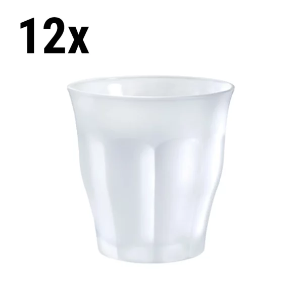 (12 kusov) Duralex univerzálne nápojové sklo - PICARDIE - 250 ml - biele