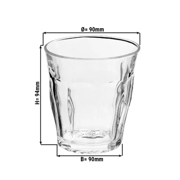 (6 kusov) Duralex univerzálne nápojové sklo - PICARDIE - 310 ml - transparentné - Image 2