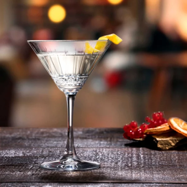 (4 kusy) Pohár na Martini - ELYSIA - 220 ml - priehľadný - Image 2