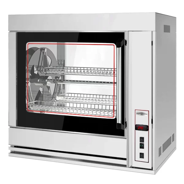 Elektrický gril na kurčatá s otáčaním PREMIUM / so 7 košmi pre 42 kurčiat - Image 2