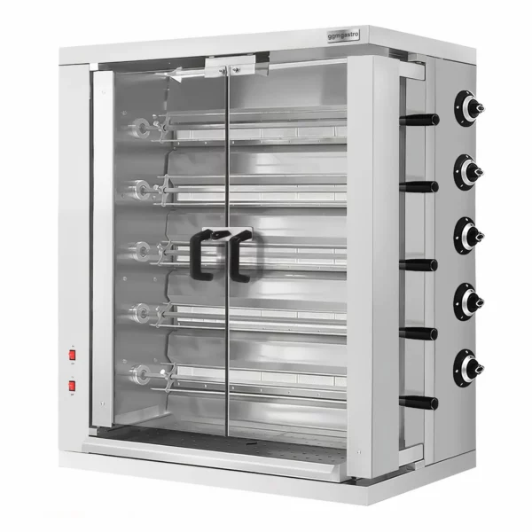 Plynový gril na kurčatá ECO - 32,33 kW - s 5 špízy pre 30 kurčiat - Image 2