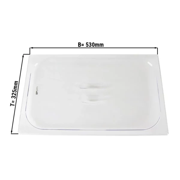 Polykarbonátové veko GN 1/1 - číre - Image 2