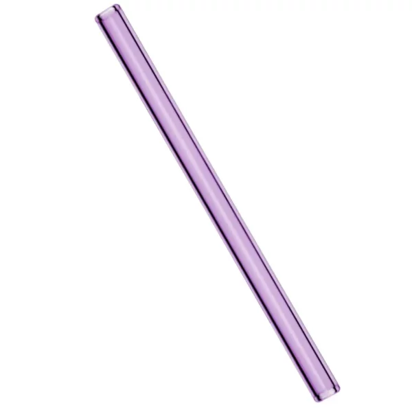(6 kusov) sklenené slamky na pitie - rovné - 200 mm - rôzne farby - vrátane nylonovej čistiacej kefky - Image 7