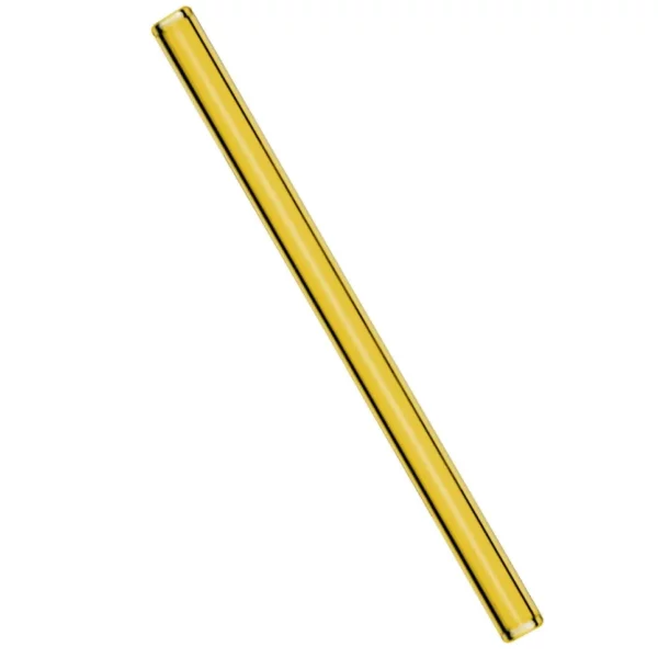 (50 kusov) sklenené slamky na pitie - rovné - 200mm - žlté - vrát - Image 4