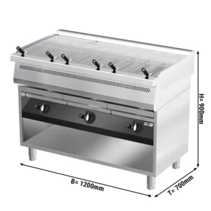 Plynový vodný gril - 33 kW