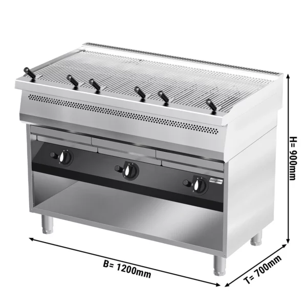 Plynový vodný gril - 33 kW