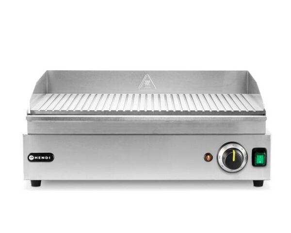 Grilovacia doska vrúbkovaná, HENDI, Kitchen Line, 220-240V/3500W, 697x474x(H)241mm
