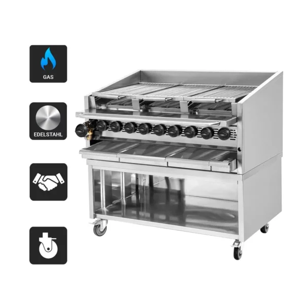 Vysoko výkonný gril - americký štýl - 3 grilovacie rošty - Image 6
