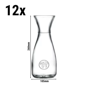 (12 kusov) karafa - ATHENS - 1 liter - priehľadná