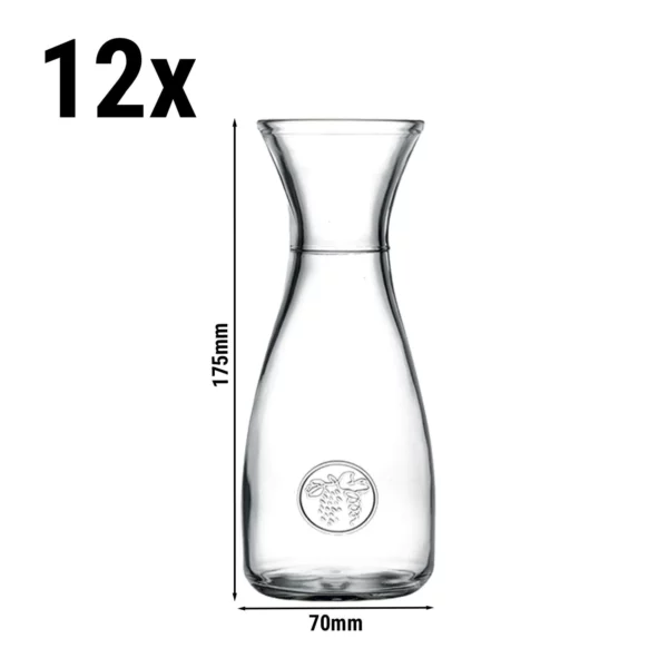 (12 kusov) Karafa - ATHENS - 250 ml - Transparent
