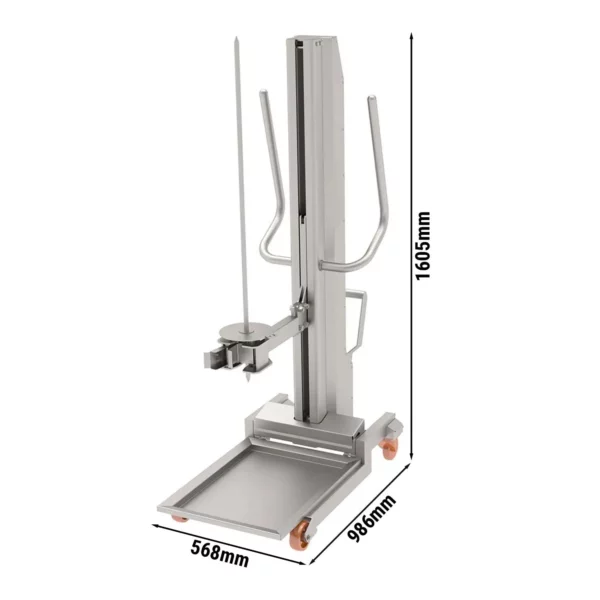 Zdvihák na kebab na špízy 15x15 mm - max. nosnosť: 350 kg