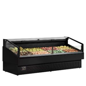 Chladený ostrovček - 2580 mm - 340 litrov - sklenená predná strana