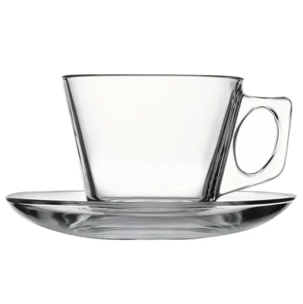 (24 kusov) šálka a podšálka na kávu/čaj - AQUA - 195 ml - Image 2