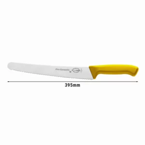 F. DICK nôž na pečivo/univerzálny nôž so žltou rukoväťou - 26 cm