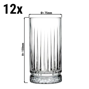 (12 kusov) pohár na long drink - ELYSIA - 445 ml - priehľadný