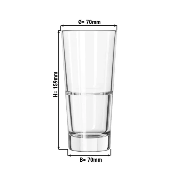 (12 kusov) pohár na long drink - GILDE - 296 ml - priehľadný - Image 2