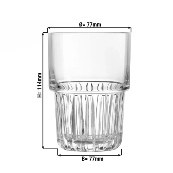 (12 kusov) pohár na long drink - EVEREST - 266 ml - priehľadný - Image 2