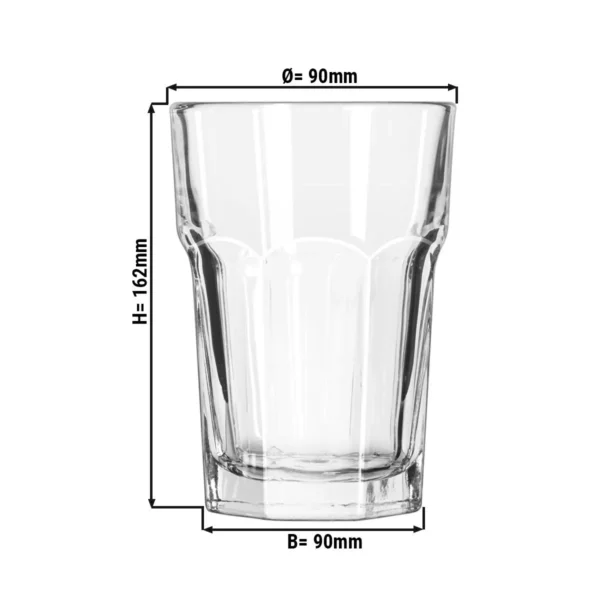 (12 kusov) pohár na long drink - GIBRALTAR - 473 ml - priehľadný - Image 2