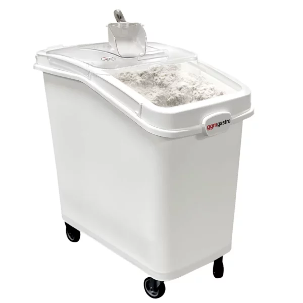 Vozík na múku / vozík na prísady vyrobený z polypropylénu - 100 l - Image 3