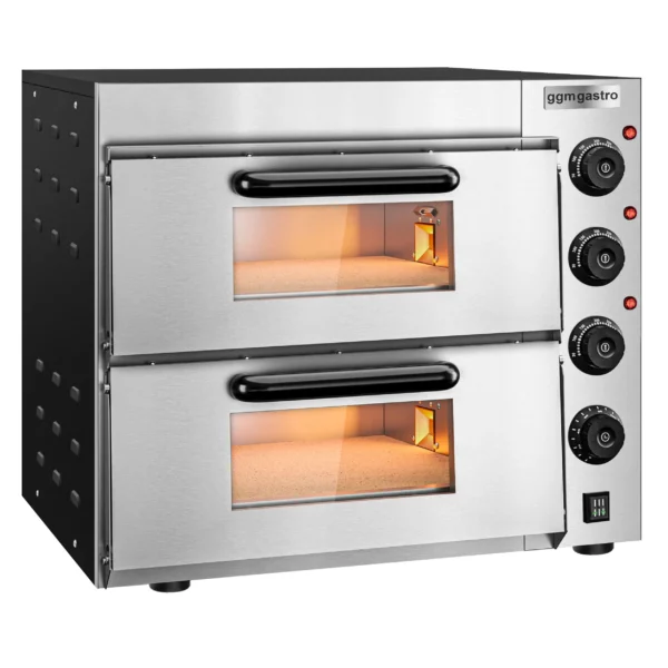Elektrická mini pec na pizzu - 4+4x 20cm - manuálna - Image 4