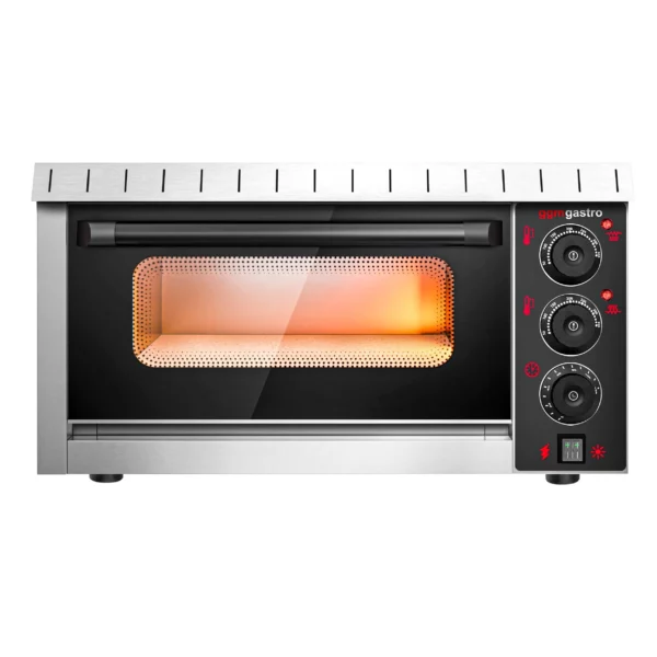 Elektrická mini pec na pizzu - 4x 20cm - manuálna - Image 6
