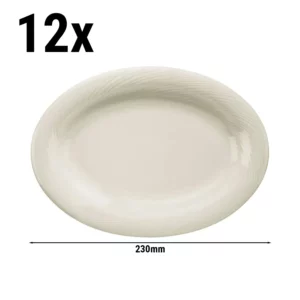(12 kusov) SEMPER - Tanier/ Tanier oválny - Ø 23 cm