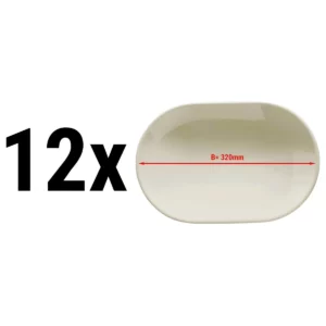 (12 kusov) TEOS - Tanier/ Tanier oválny - Ø 32 cm