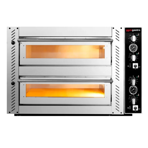 Elektrická pec na pizzu - (plnošamotová) - 4+4x 34cm - manuálna - Image 5