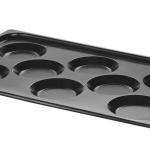 Panvica na vajcia s nepriľnavým povrchom CONVECTOMAT EGGPLATE, HENDI, GN 1/1, Čierna, 530x325x(H)26mm