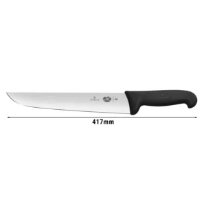 VICTORINOX mäsiarsky nôž - 28 cm - čierny