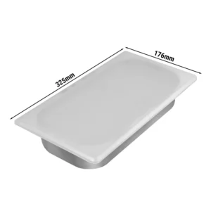 Silikónové veko pre 1/3 GN nádoby a zmrzlinové nádoby (176 x 325 mm)