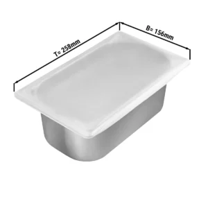 Silikónové veko pre 1/4 GN nádoby a zmrzlinové nádoby (265 x 162 mm)