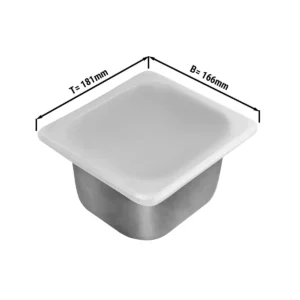 Silikónové veko pre 1/6 GN nádoby a zmrzlinové nádoby (176 x 162 mm)