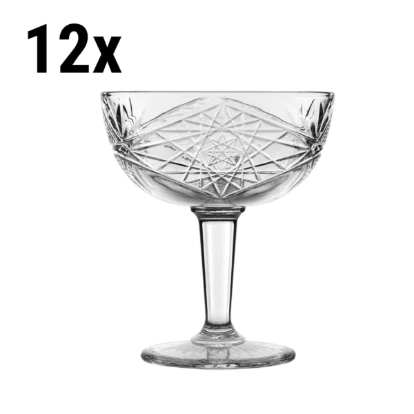 (12 kusov) miska na šampanské - HOBSTAR - 250 ml - priehľadná - Image 5