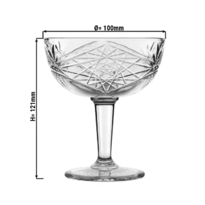 (12 kusov) miska na šampanské - HOBSTAR - 250 ml - priehľadná