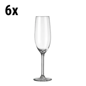 (6 kusov) pohár na šampanské - ESPRIT - 210 ml - priehľadný