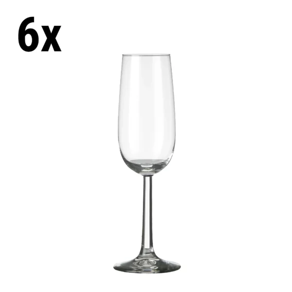 (6 kusov) pohár na šampanské - ESPRIT - 170 ml - priehľadný