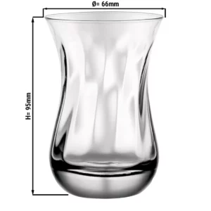 (72 kusov) čajový pohár so štruktúrou - AQUA - 160 ml