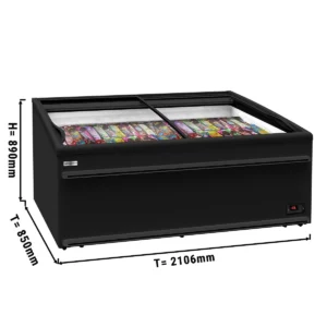 Mraziaci ostrovček - 2100mm - 483l - S LED osvetlením