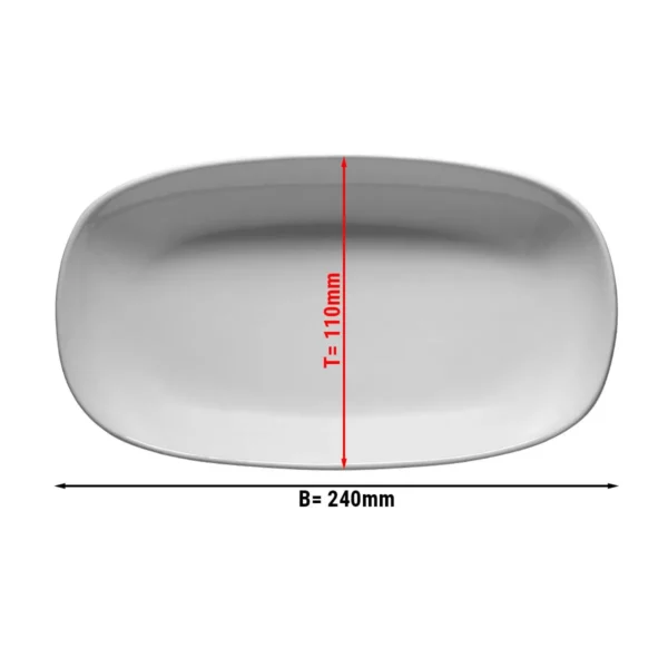 PERA alb - farfurie ovală - Ø 24 cm (24 bucăți) - Image 4