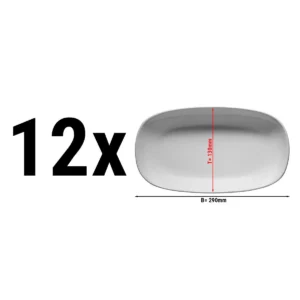 (12 kusov) ENTity - Tanier oválny - 29 cm
