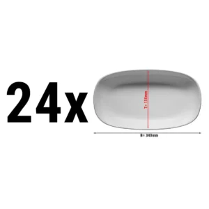 (24 kusov) ENTity - Tanier oválny - 34 cm