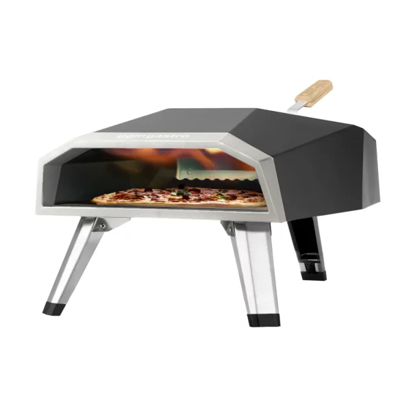 Prenosná pec na pizzu na drevené pelety - hĺbka: 300 mm - Image 5