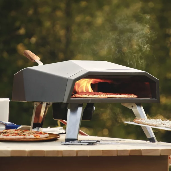 Prenosná pec na pizzu na drevené pelety - hĺbka: 300 mm - Image 11
