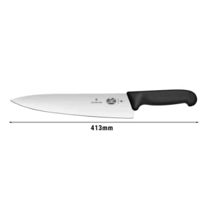 VICTORINOX tranžírovací nôž - 28 cm - čierny