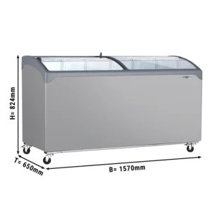 Mraznička - 1570x650mm - 352 litrov - S posuvným skleneným vekom