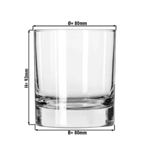 (12 kusov) Univerzálne nápojové sklo - CHICAGO - 303 ml - Transparent