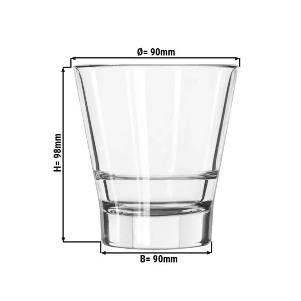 (12 kusov) Univerzálne nápojové sklo - GILDE - 266 ml - Transparent - Image 2
