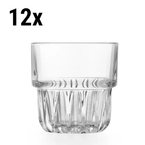 (12 ks) Univerzálny nápojový pohár - EVEREST - 207 ml - Transparent