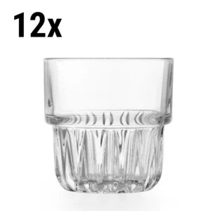 (12 ks) Univerzálny nápojový pohár - EVEREST - 237 ml - Transparent